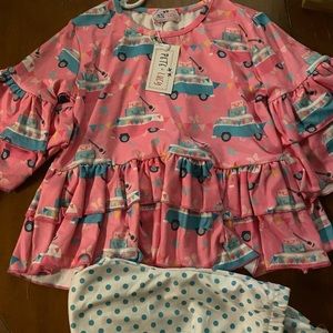 Pete and Lucy 2pc 4T girls